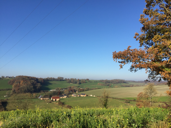 Vue de la randonnée Collines de l'Andelle et du Héron au départ de Morville-sur-Andelle, 76