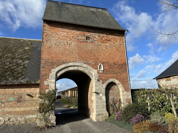 Vue de la randonnée Plateau de Caux, le pays du Lin et de Bourvil au départ de St-Laurent-en-Caux, 76