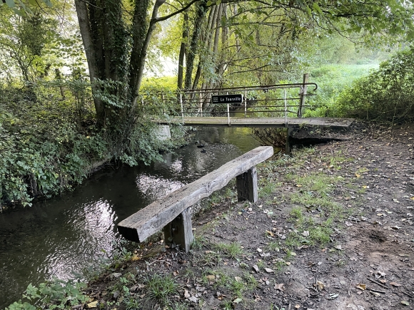 Vue de la randonnée Collines et rivières au sud de Pont-Audemer au départ de Tourville-sur-Pont-Audemer, 27