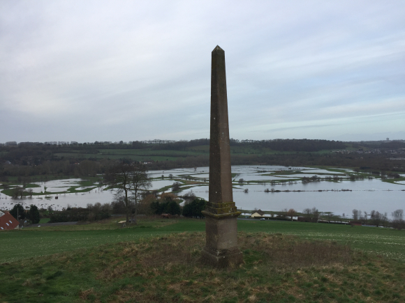 Vue de la randonnée Au dessus de l'Eaulne, la Varenne, la Béthune au départ de Arques-la-Bataille est, 76