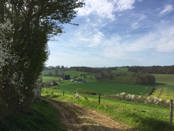 Vue de la randonnée Les coteaux du Bailly Bec et leurs panoramas au départ de Envermeu, 76