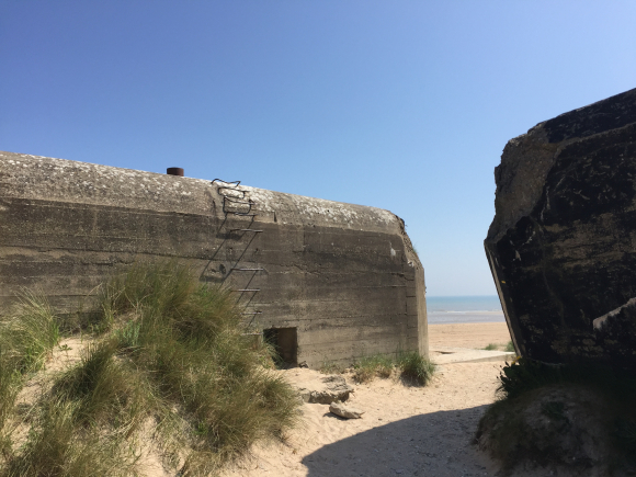 Vue de la randonnée Autour d'Utah Beach au départ de St-Martin-de-Varreville, 50