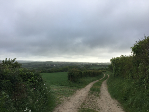 Vue de la randonnée Panoramas sur le paysage Haguais au départ de Siouville-Hague, 50