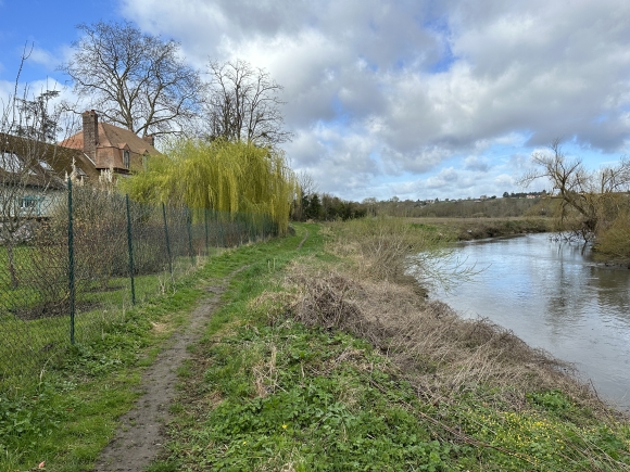 Vue de la randonnée De la forêt de Bord-Louviers au Pertuis de Martot au départ de Martot, 27