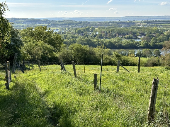 Vue de la randonnée Des bords de Seine à la forêt de La Londe-Rouvray au départ de Oissel, 76