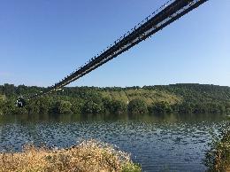 Vue de la randonnée Tour de la pointe de la presqu'île de Bernières en face de Château-Gai au départ de Bernières-sur-Seine est, 27