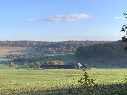Vue de la randonnée paysages du Pays-de-Bray au départ de La Mistaquerie, 76