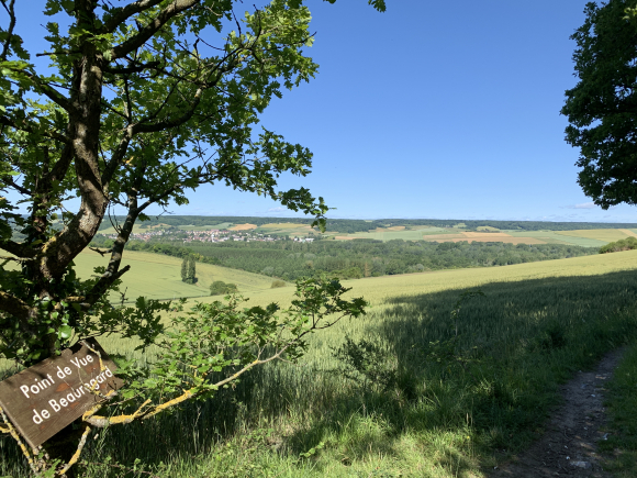Vue de la randonnée Chemins en balcon sur la vallée de l'Epte et la vallée de la Seine ! au départ de Gasny, 27