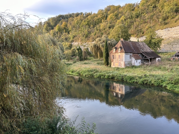 Vue de la randonnée Circuit Pagnol en vallée d'Eure au départ de Cailly-sur-Eure, 27