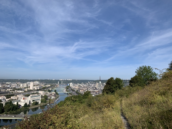 Vue de la randonnée du Mont Gargan à la Côte Ste-Catherine au départ de Rouen Ste-Catherine, 76