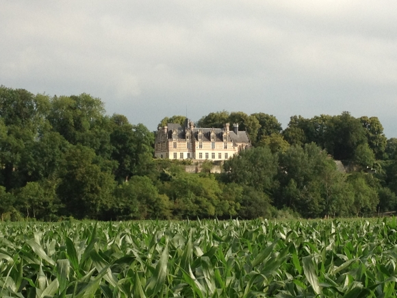 Vue de la randonnée Aux pieds et autour du château d'Etelan au départ de Norville, 76