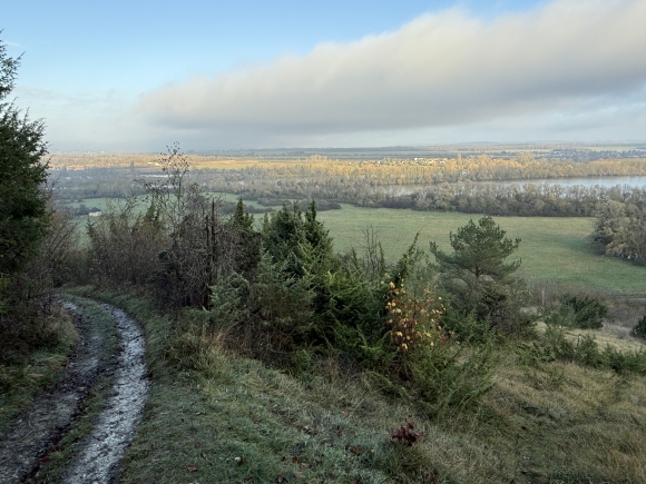 Vue de la randonnée Autour du lac de Venables au départ de Venables, 27