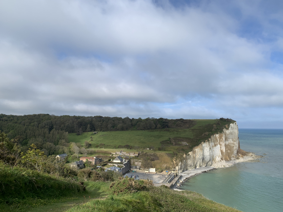Vue de la randonnée Très beau parcours sur la Côte d'Albâtre au départ de Sassetot-le-Mauconduit, 76