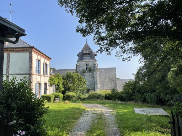 Vue de la randonnée Circuit de la Vallée de la Morelle au départ de Quetteville, 14