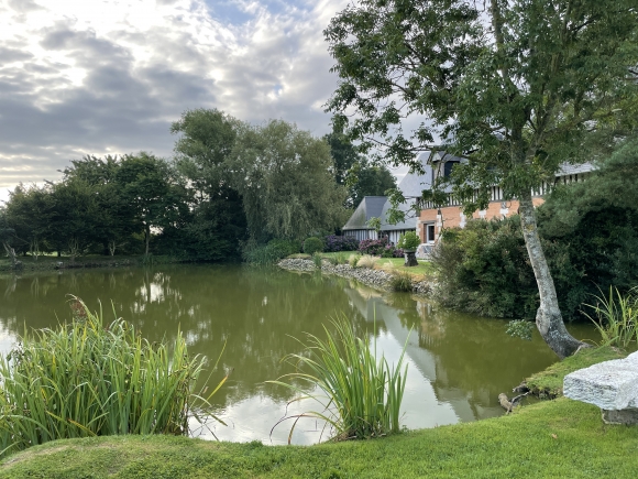 Vue de la randonnée Circuit du Chemin de la Vieille Vallée près de Pont Audemer au départ de Colletot, 27