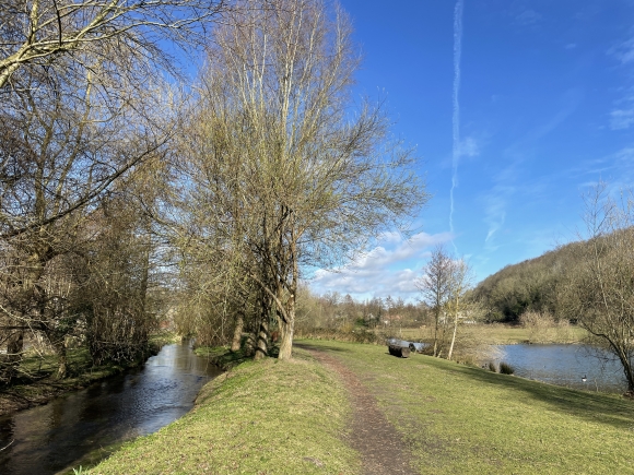 Vue de la randonnée Circuit du Moulin de la Lézarde au départ de Rolleville, 76