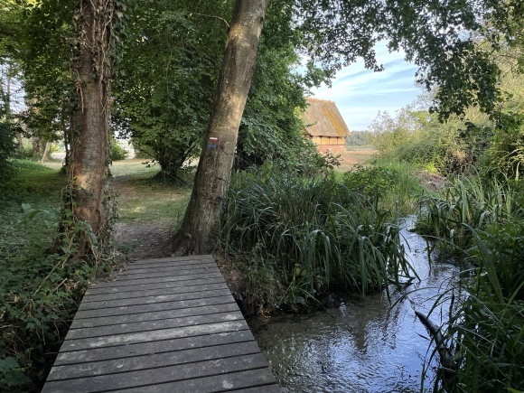Vue de la randonnée Chemin des Sources Bleues au départ de Vieux-Port, 27