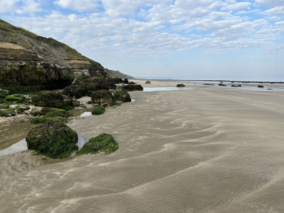 Vue de la randonnée Boucle entre Villerville et Trouville par la plage au départ de Villerville, 14
