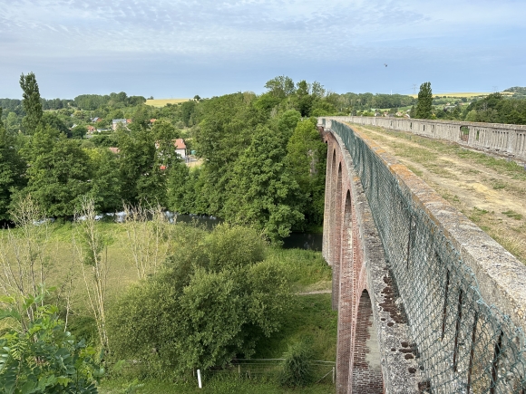 Vue de la randonnée Boucle de St-Martin-le-Gaillard au viaduc de Touffreville au départ de St-Martin-le-Gaillard 2, 76