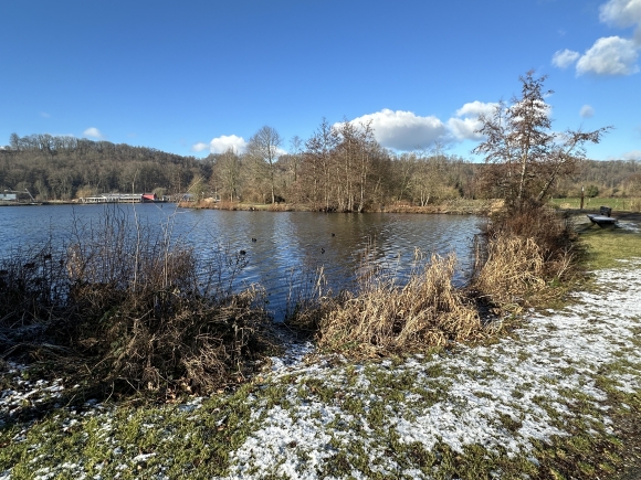 Vue de la randonnée Circuit Autour du Lac de Caniel au départ de Cany-Barville, 76
