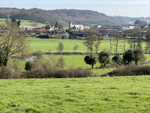 Vue de la randonnée Circuit de Pimont et des Etangs au départ de Dampierre-St-Nicolas, 76