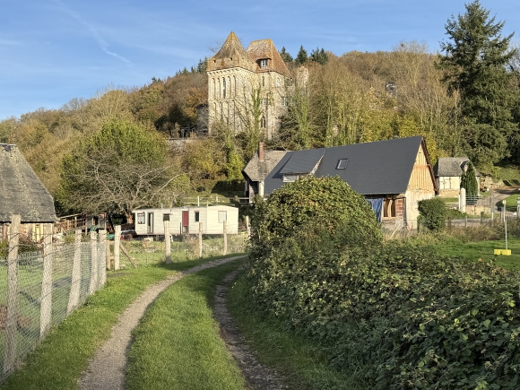 Vue de la randonnée Chemin de la Tour Romane au départ de St-Mards-de-Blacarville, 27