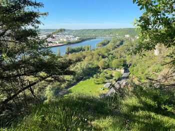 Vue de la randonnée Circuit du belvédère de la Roche-Fouet au départ de Grand-Couronne, 76